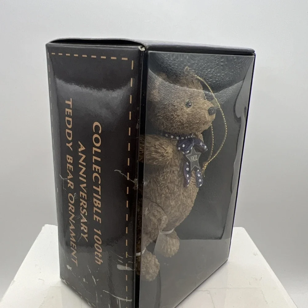 2002 Wish Bear Teddy Bear Ornament 100th Anniversary Jointed Boxed